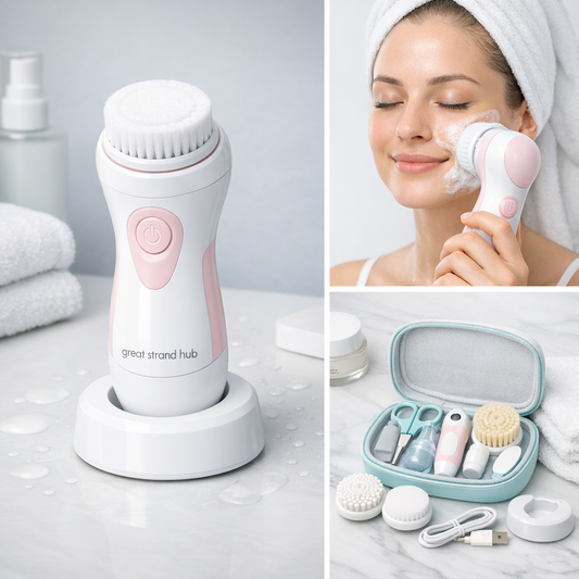 Facial Cleansing Brush - Deep Cleaning & Gentle Exfoliation for Clear, Smooth Skin